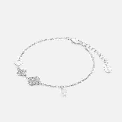  اسوارة نسائية بتصميم أنيق بلون فضي - Ebuy.sa