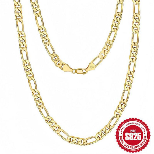 قلادة 925 فضية نقيّة بحجم 45 سم بتصميم رابط فيغارو - Ebuy.sa