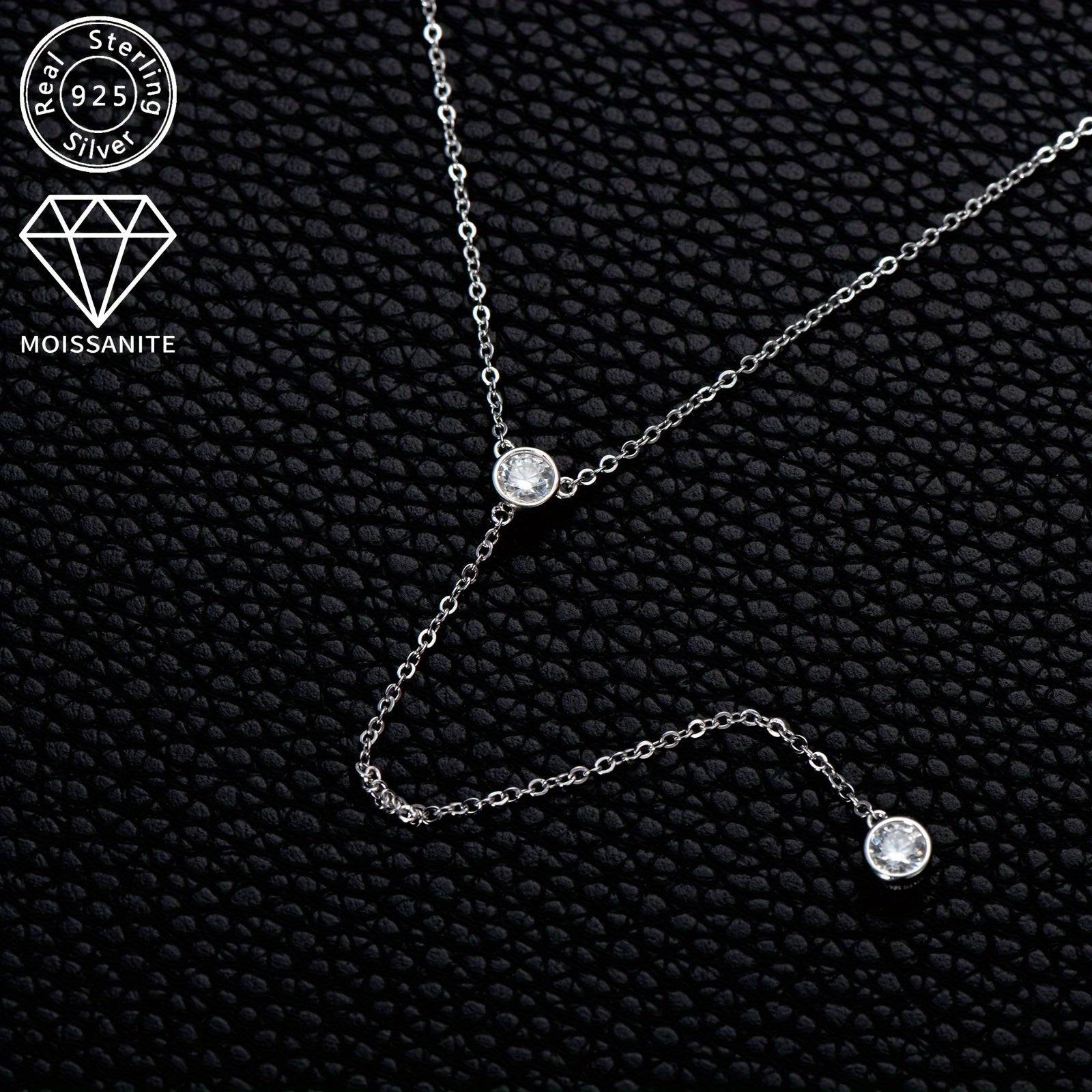 عقد نسائي أنيق – فضة إسترلينية مع أحجار موزمبيق طبيعية - Ebuy.sa