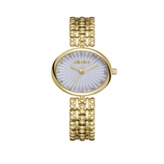 ساعة نسائيه بتصميم عصري بلون ذهبي - Ebuy.sa