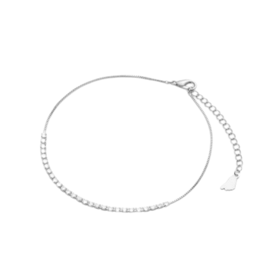 خلخال نسائي فضي بتصميم مميز - Ebuy.sa