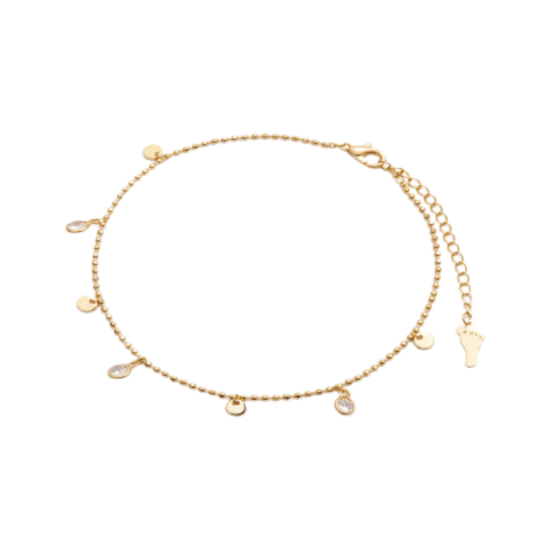 خلخال نسائي ذهبي بتصميم أنيق - Ebuy.sa