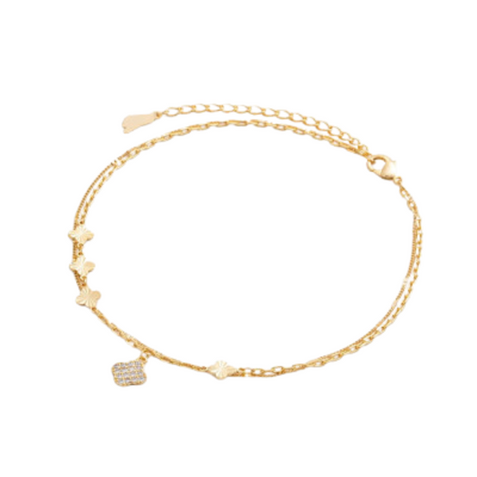  خلخال نسائي ملفت بلون ذهبي - Ebuy.sa