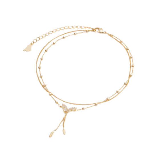  خلخال نسائي مميز بلون ذهبي - Ebuy.sa