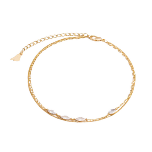  خلخال نسائي أنيق بلون ذهبي - Ebuy.sa