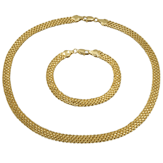 طقم مكون من قلادة وسوار بتصميم عصري - Ebuy.sa