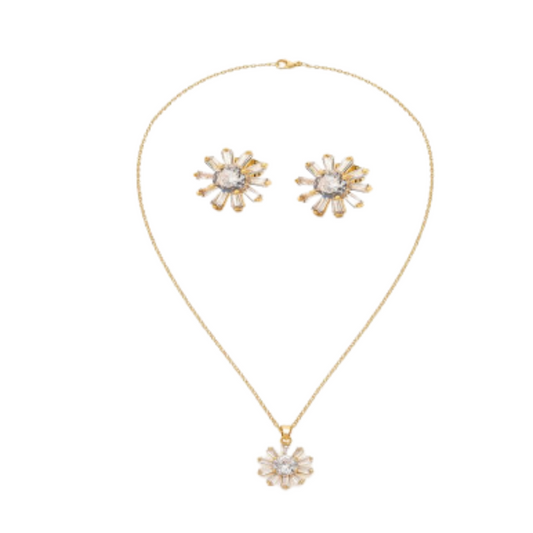  طقم نسائي ملفت باللون الذهبي - Ebuy.sa