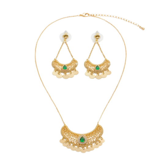  طقم نسائي مميز باللون الذهبي - Ebuy.sa