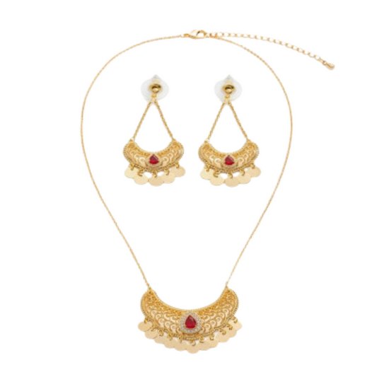  طقم نسائي مميز باللون الذهبي - Ebuy.sa