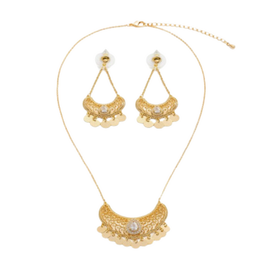  طقم نسائي مميز باللون الذهبي - Ebuy.sa