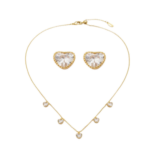  طقم نسائي أنيق بلون ذهبي - Ebuy.sa