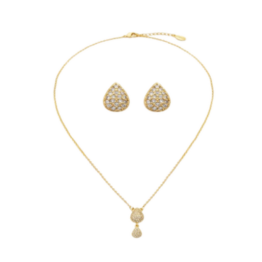  طقم نسائي أنيق بلون ذهبي - Ebuy.sa