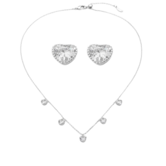  طقم نسائي أنيق بلون فضي - Ebuy.sa