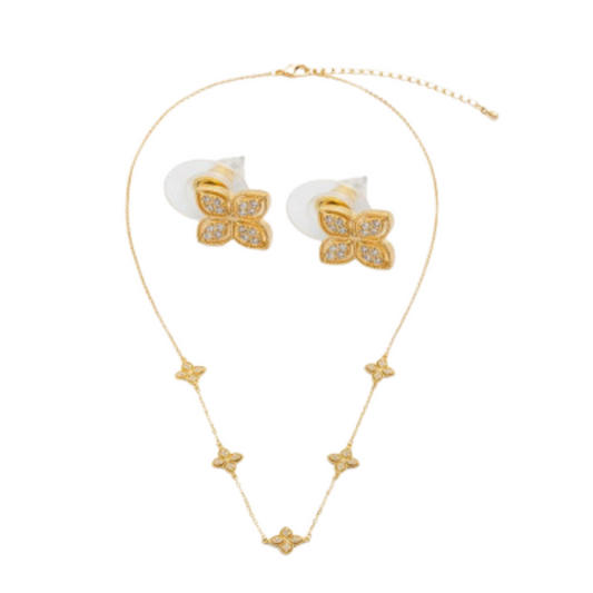  طقم نسائي أنيق باللون الذهبي - Ebuy.sa