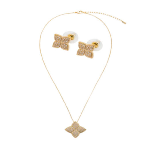  طقم نسائي أنيق باللون الذهبي - Ebuy.sa