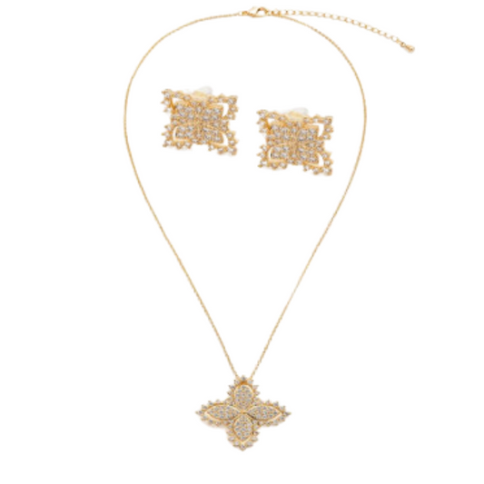  طقم نسائي أنيق باللون الذهبي - Ebuy.sa