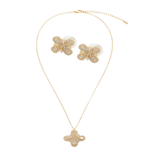  طقم نسائي أنيق باللون الذهبي - Ebuy.sa