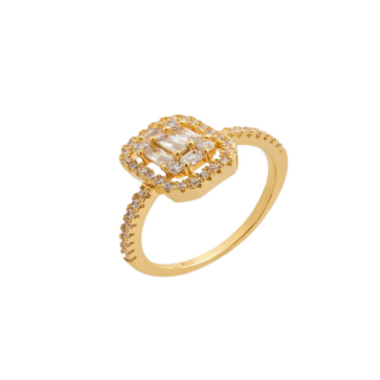  خاتم نسائي بتصميم جذاب بلون ذهبي - Ebuy.sa