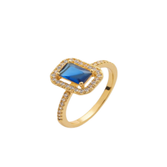  خاتم نسائي بتصميم فاخر بلون ذهبي - Ebuy.sa