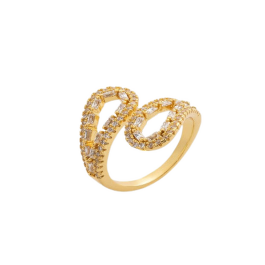 خاتم نسائي - لون ذهبي - Ebuy.sa