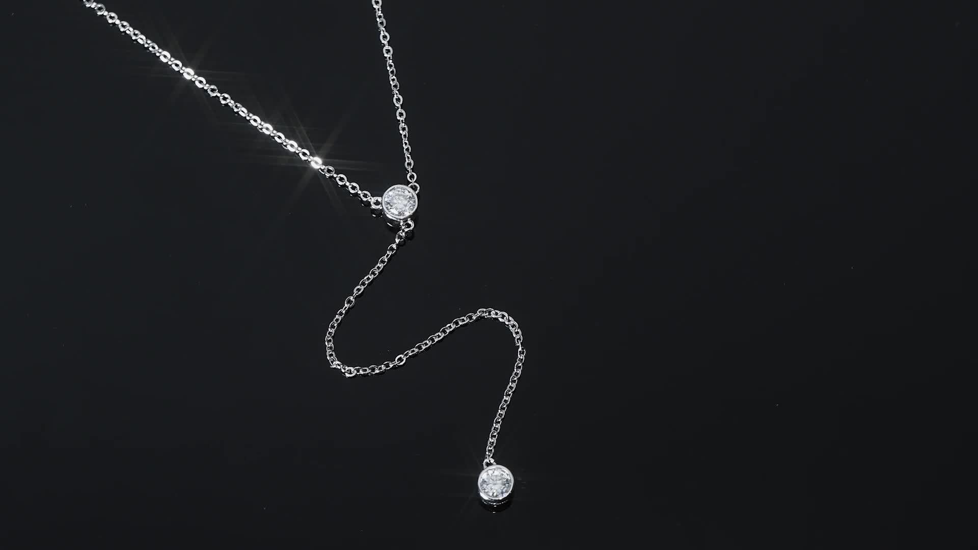 عقد نسائي أنيق – فضة إسترلينية مع أحجار موزمبيق طبيعية - Ebuy.sa