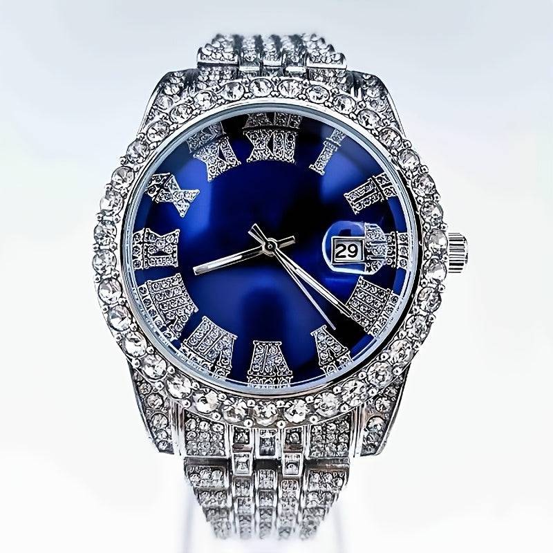 ساعة معصم أنيقة للرجال بتقنية الكوارتز مع حزام فولاذي - Ebuy.sa