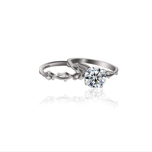 خاتم نسائي من الفضة النقية 925 - Ebuy.sa