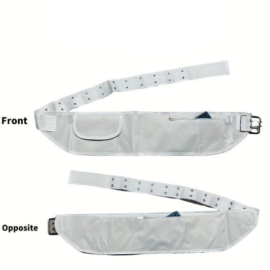 حزام أبيض قابل للتعديل للحج والعمرة مع شنطة خصر - Ebuy.sa