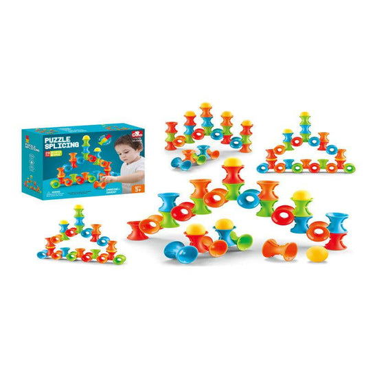 مجموعة ألعاب ألغاز الربط والبناء - 28 قطعة,22-2861405 - Ebuy.sa