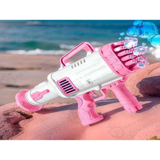 مسدس فقاعات يعمل بالبطارية 32 فتحة وردي - Ebuy.sa