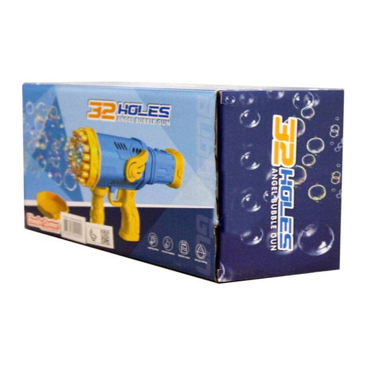 لعبة فقاعات للأطفال تعمل بالبطارية – أزرق – 32 فتحة - Ebuy.sa