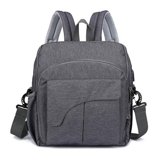 شنطة الام للوازم البيبي FJY-77003 رمادي غاتم - Ebuy.sa