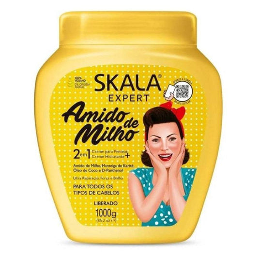 سكالا اكسبرت - كريم لاصلاح الشعر بخلاصة نشا الذرة اميدو دي ميلهو 1000 جم - Ebuy.sa