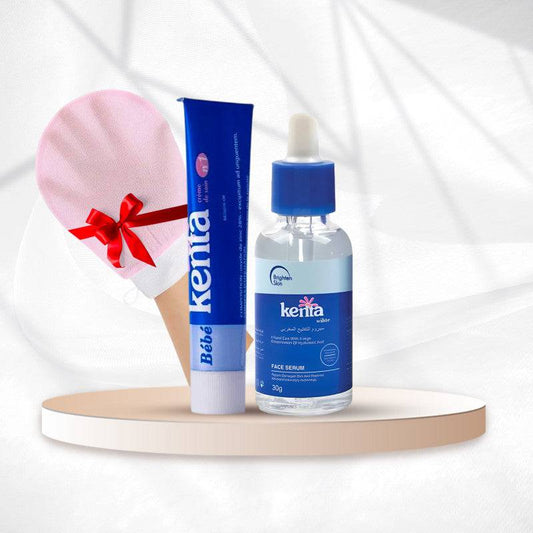 مجموعة كينتا لتفتيح البشرة والمناطق الحساسة + هدية الليفة الكورية - Ebuy.sa