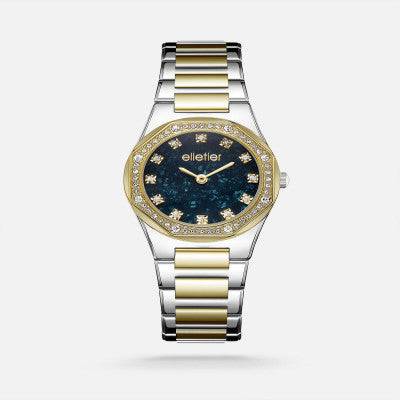 ساعة نسائيه بسير ستيل بلون ذهبي وفضي - Ebuy.sa