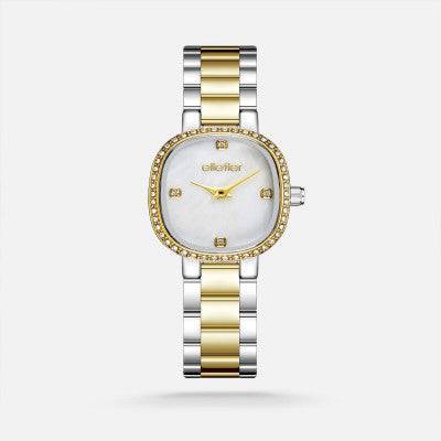 ساعة نسائيه بسير ستيل بلون ذهبي وفضي - Ebuy.sa