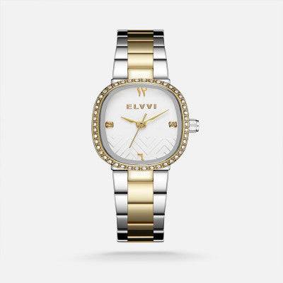 ساعة نسائيه ستيل بلون فضي وذهبي - Ebuy.sa