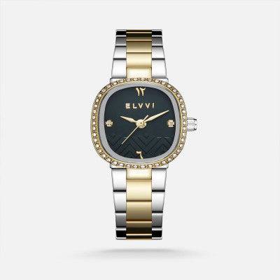 ساعة نسائيه ستيل بلون فضي وذهبي - Ebuy.sa