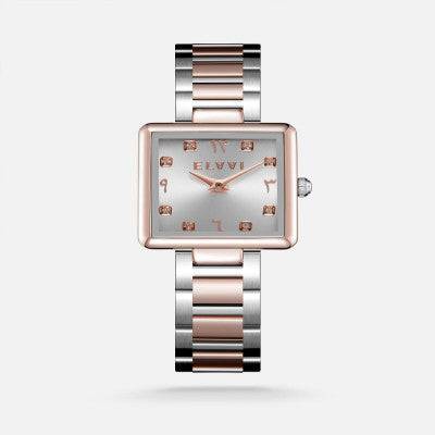 ساعة نسائيه ستيل بلون فضي وروز قولد - Ebuy.sa