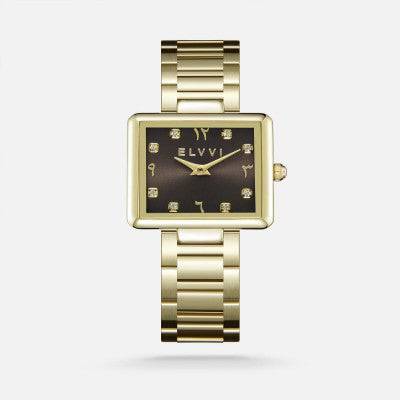 ساعة نسائيه من الستيل باللون الذهبي - Ebuy.sa