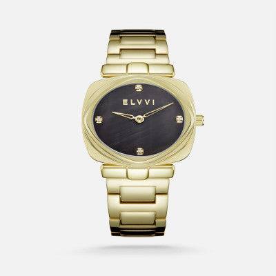 ساعة نسائيه من الستيل باللون الذهبي - Ebuy.sa