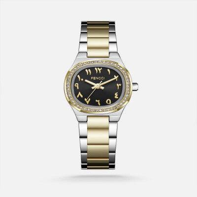 ساعة نسائيه ستيل بلون فضي وذهبي - Ebuy.sa