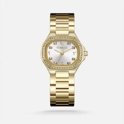 ساعة نسائيه ستيل باللون الذهبي - Ebuy.sa