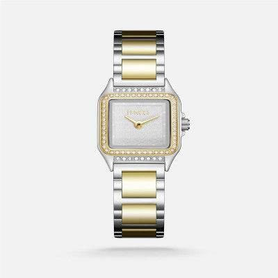 ساعة نسائيه ستيل بلون فضي وذهبي - Ebuy.sa