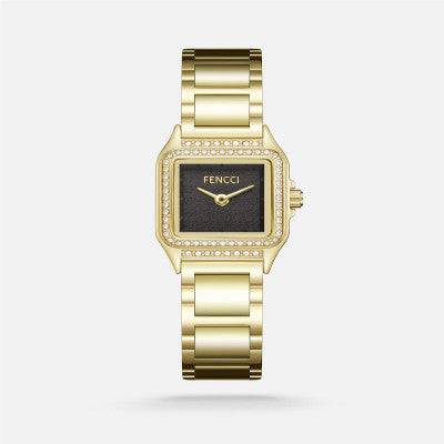 ساعة نسائيه ستيل بلون ذهبي - Ebuy.sa