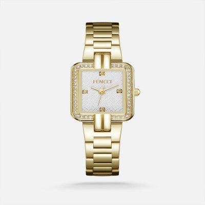 ساعة نسائيه ستيل بلون ذهبي - Ebuy.sa