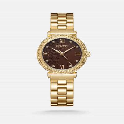 ساعة نسائيه فنشي ستيل بلون ذهبي - Ebuy.sa