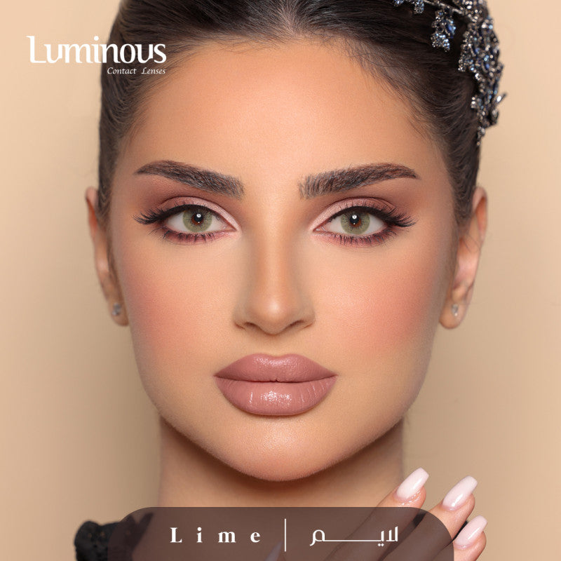 عدسات لومينوس الشهرية لايم