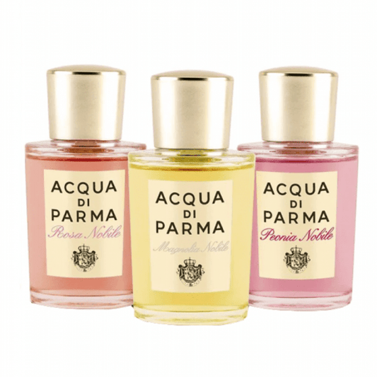 مجموعة اكوا دي بارما لي {نوبيل ماجنوليا نوبل + روز نوبل + بيونيا نوبل} 20x3 ml مل + ميدالية - Ebuy.sa