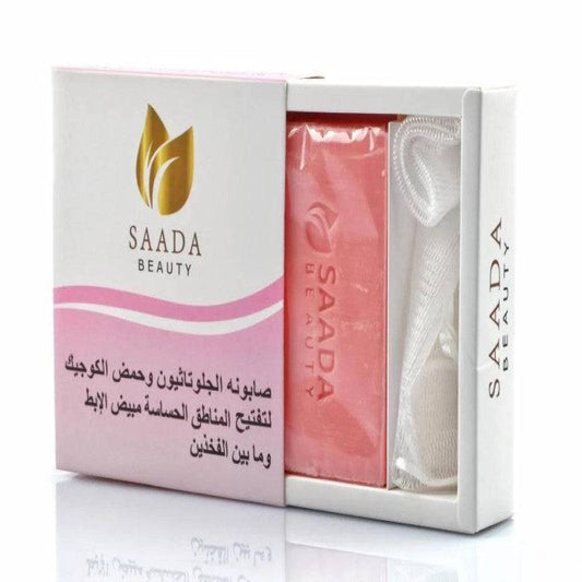 بكج العناية لتفتيح المناطق الحساسة وتوحيد اللون – كريم كينتا لتفتيح المنطقة الحساسة + صابونة الجلوتاثيون سعادة بيوتي + الليفة الكورية هدية - Ebuy.sa